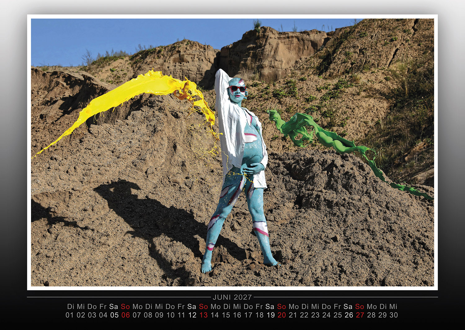 Kalender 2027: Farbkörper - Bodypainting Variationen
