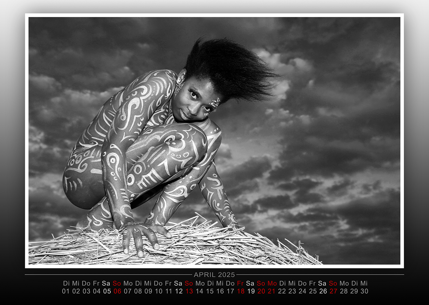 Kalender 2025: Farbkörper - Bodypainting Variationen