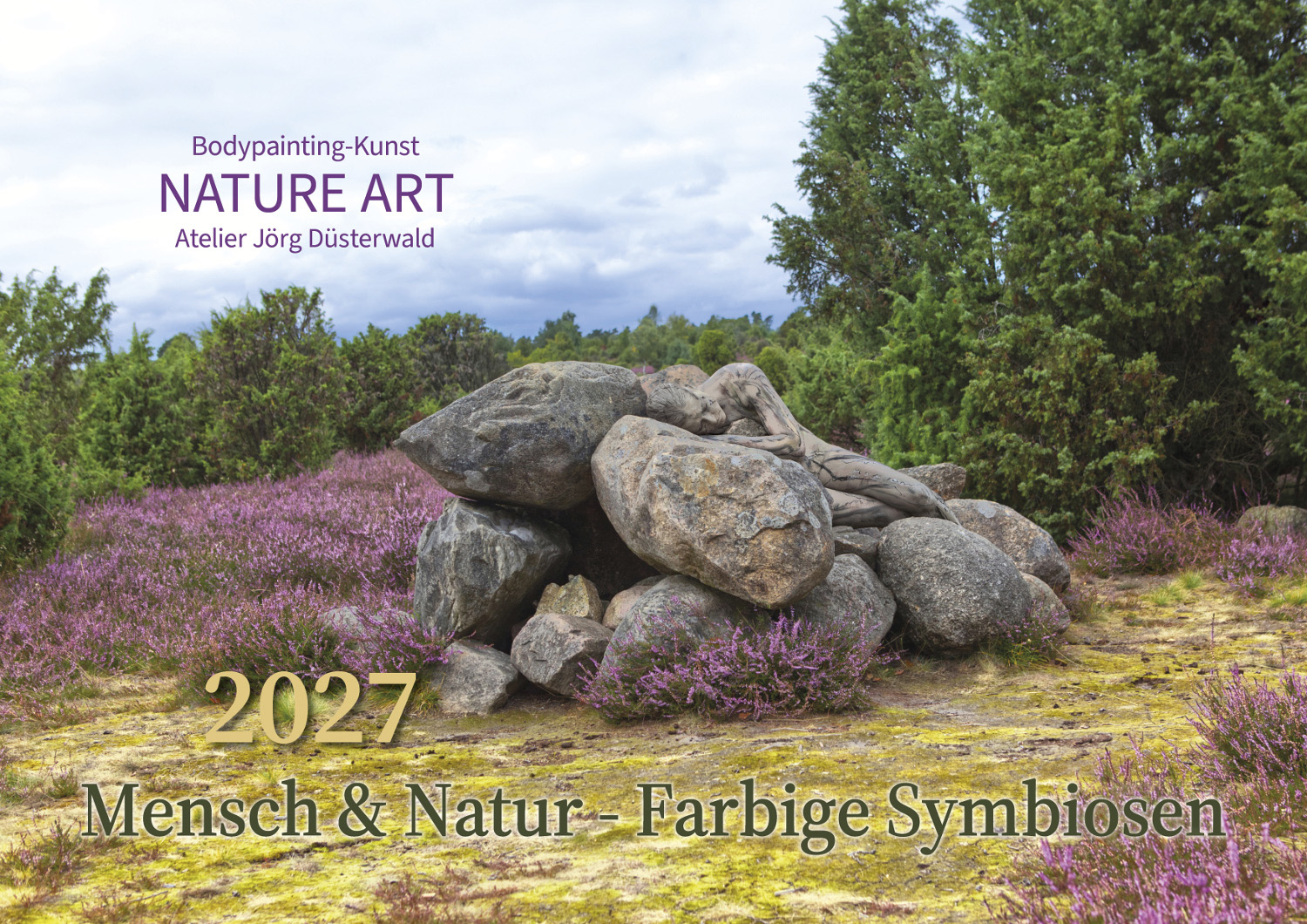 Kalender 2027: Bodypainting-Kunst, Mensch & Natur - Farbige Symbiosen