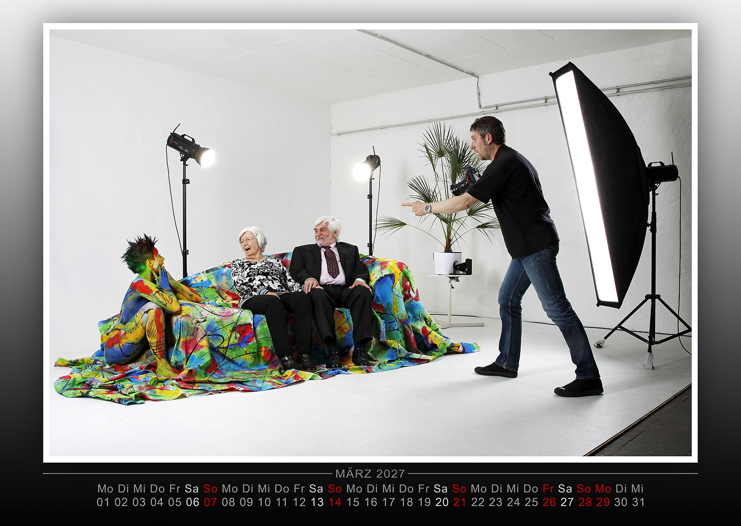 Kalender 2027: Farbkörper - Bodypainting Variationen