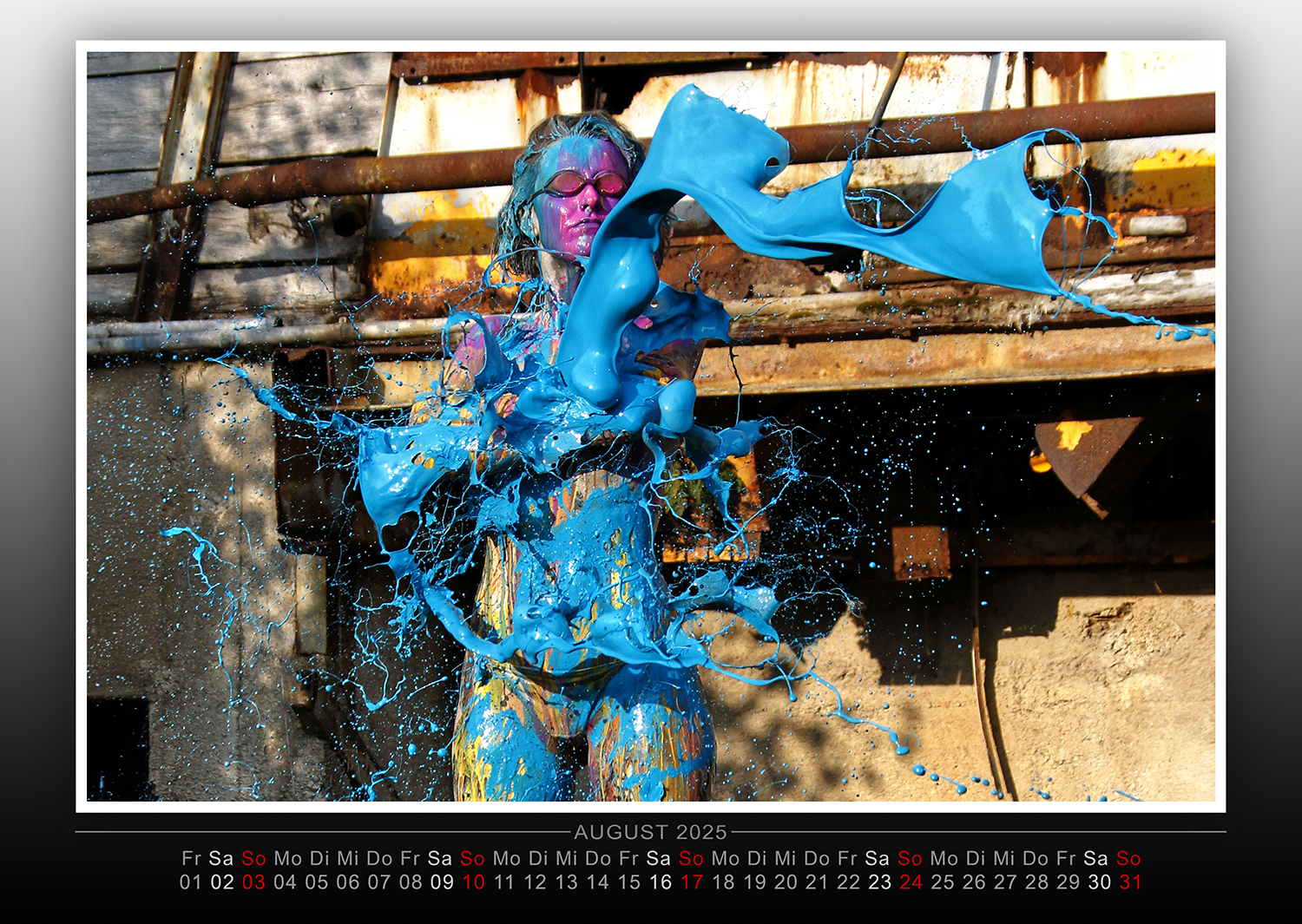 Kalender 2025: Farbkörper - Bodypainting Variationen