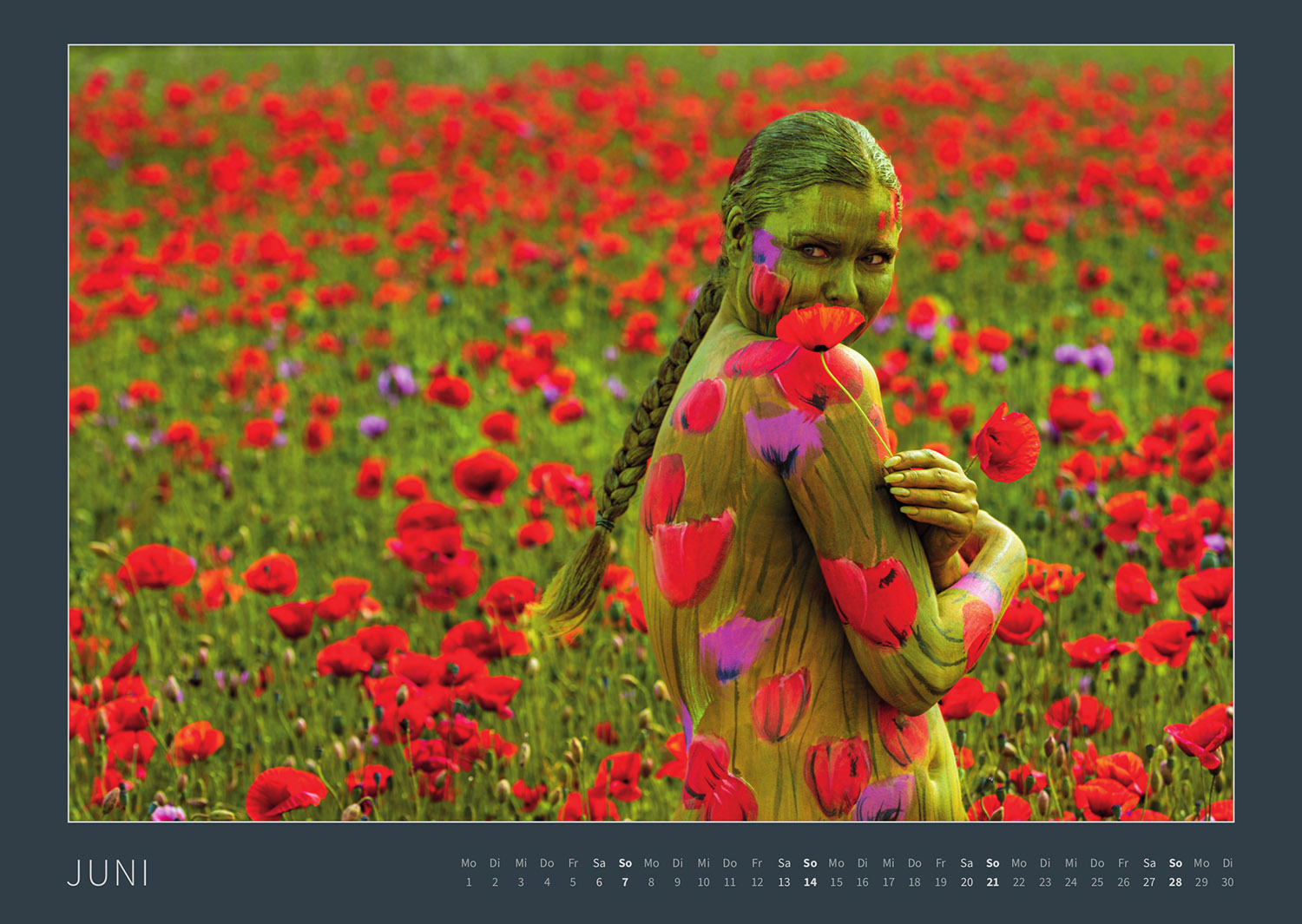 Kalender 2026: Bodypainting-Kunst, Mensch & Natur - Farbige Symbiosen (ausverkauft)