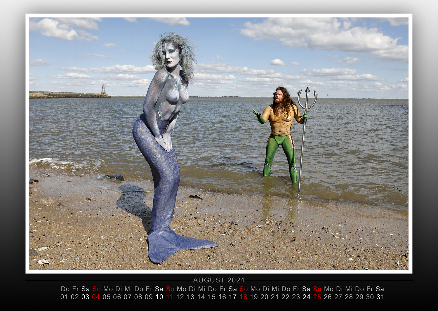 Kalender 2024: Farbkörper - Geek Art - Bodypainting  & Transformaking