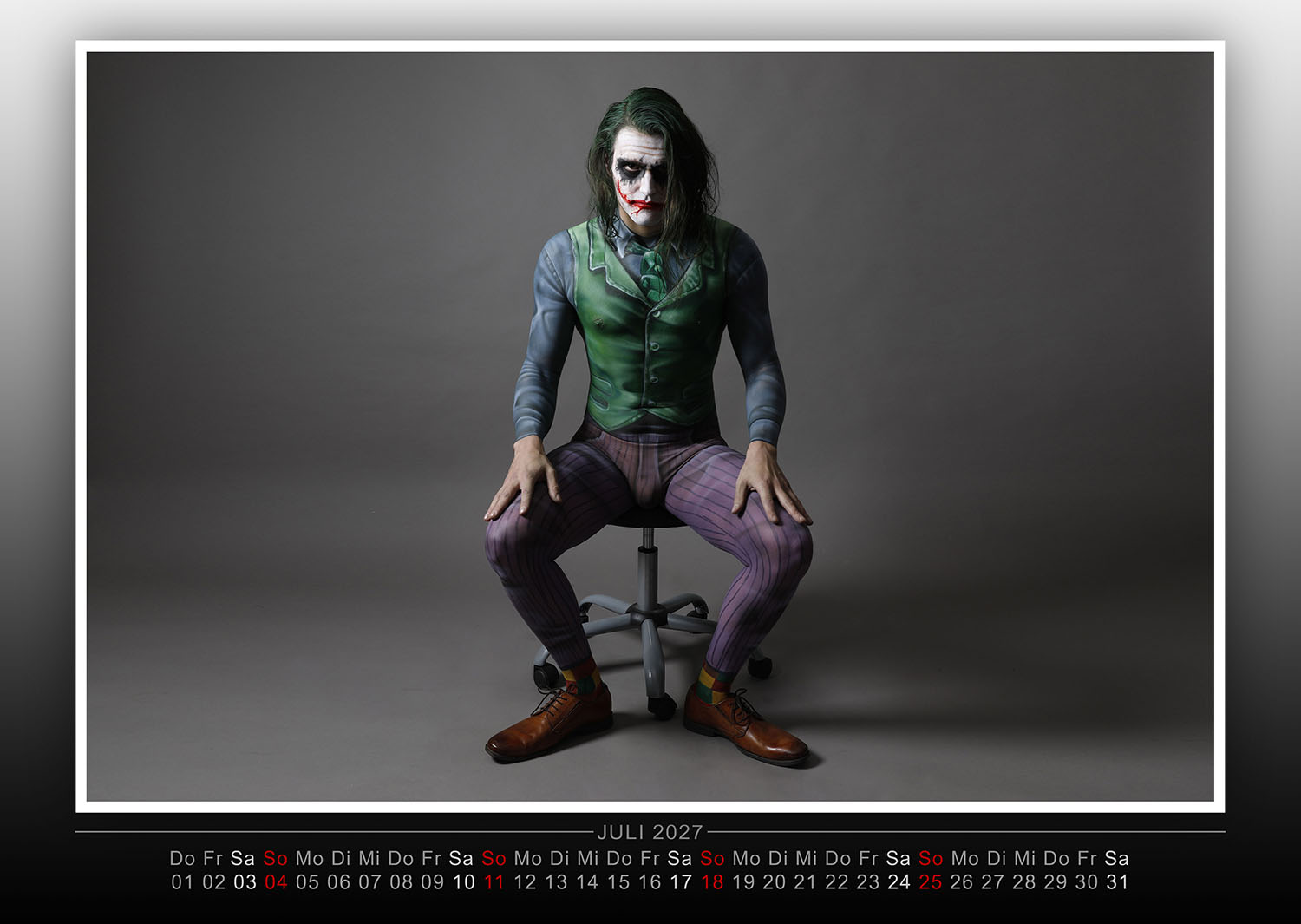 Kalender 2027: Farbkörper - Bodypainting Variationen