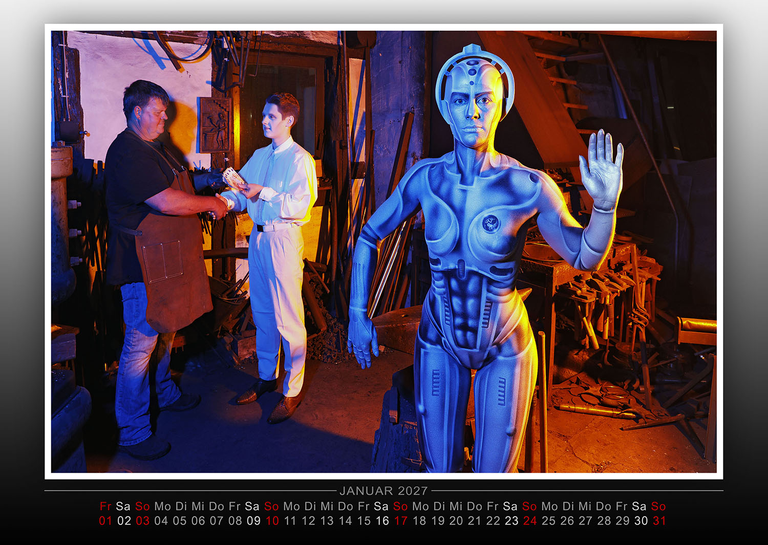 Kalender 2027: Farbkörper - Bodypainting Variationen