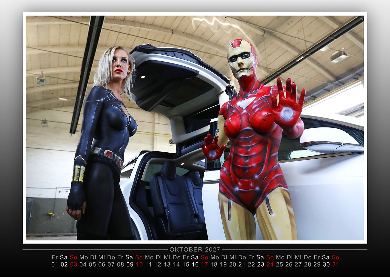 Kalender 2027: Farbkörper - Bodypainting Variationen