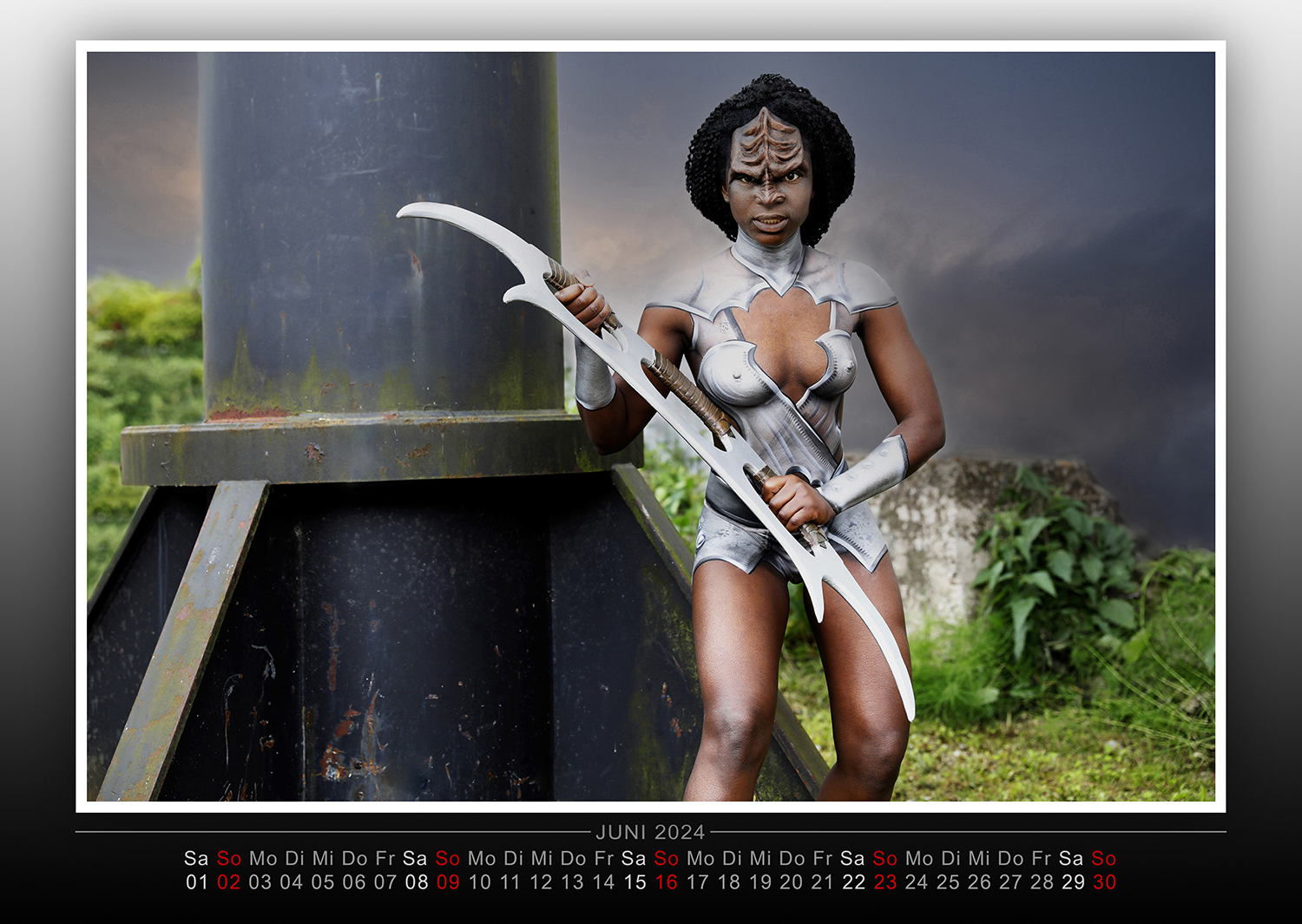 Kalender 2024: Farbkörper - Geek Art - Bodypainting  & Transformaking