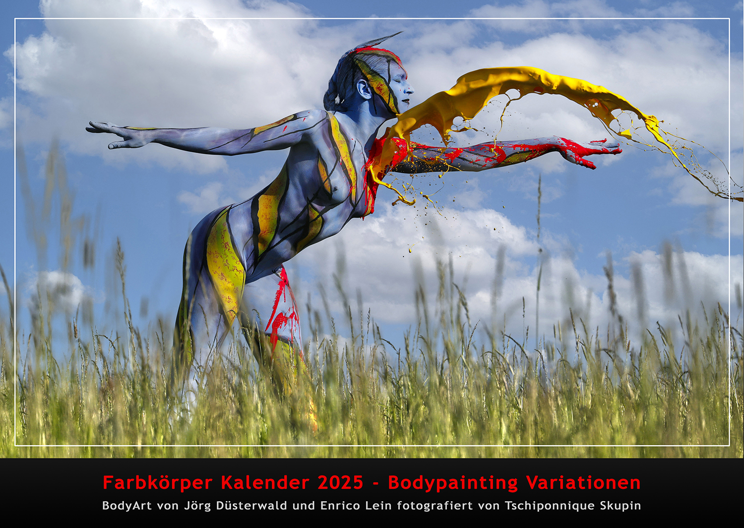 Kalender 2025: Farbkörper - Bodypainting Variationen