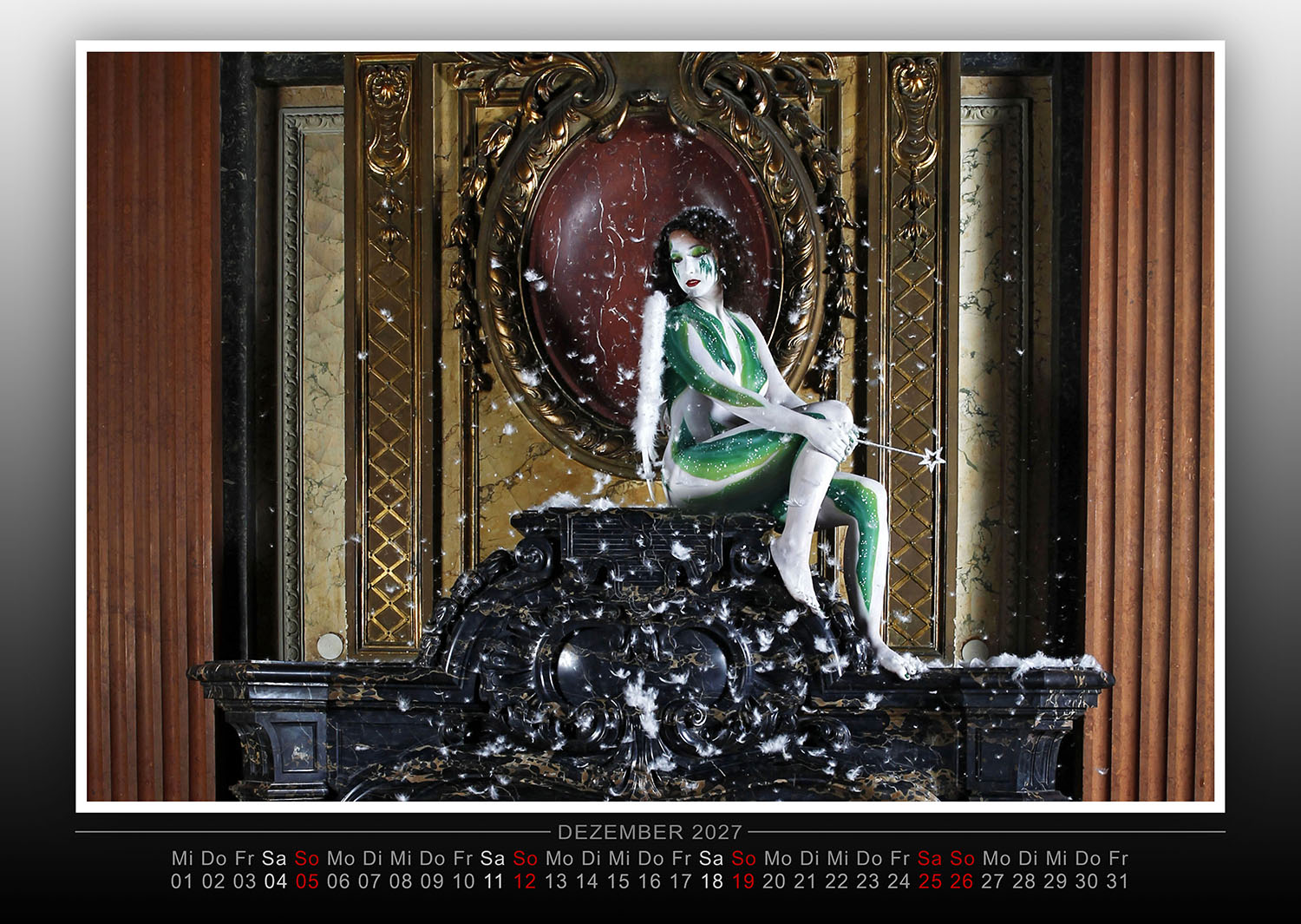 Kalender 2027: Farbkörper - Bodypainting Variationen